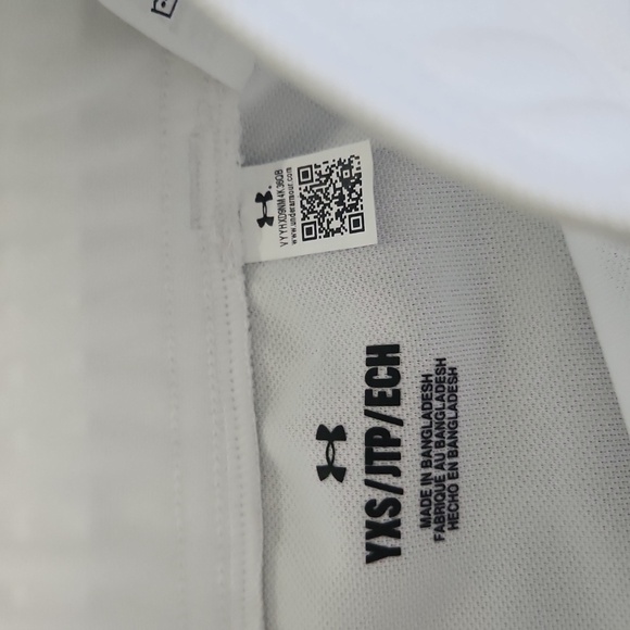 Under Armour White Baseball Pants Size XS Black UA Logo Never Worn - Picture 4 of 5